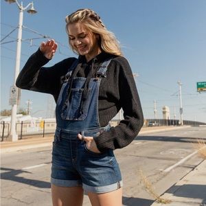 LuLu Classic Denim Short Overalls (Shortalls)